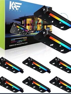 RGBW LED Hardscape Paver Light - Black Multi-Color